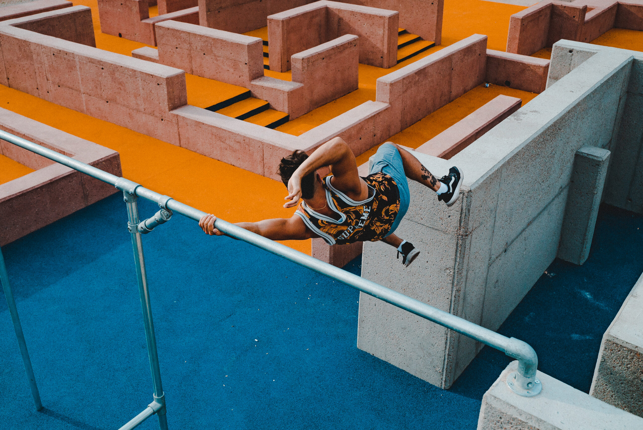 Entrenamiento en el Parkour Park