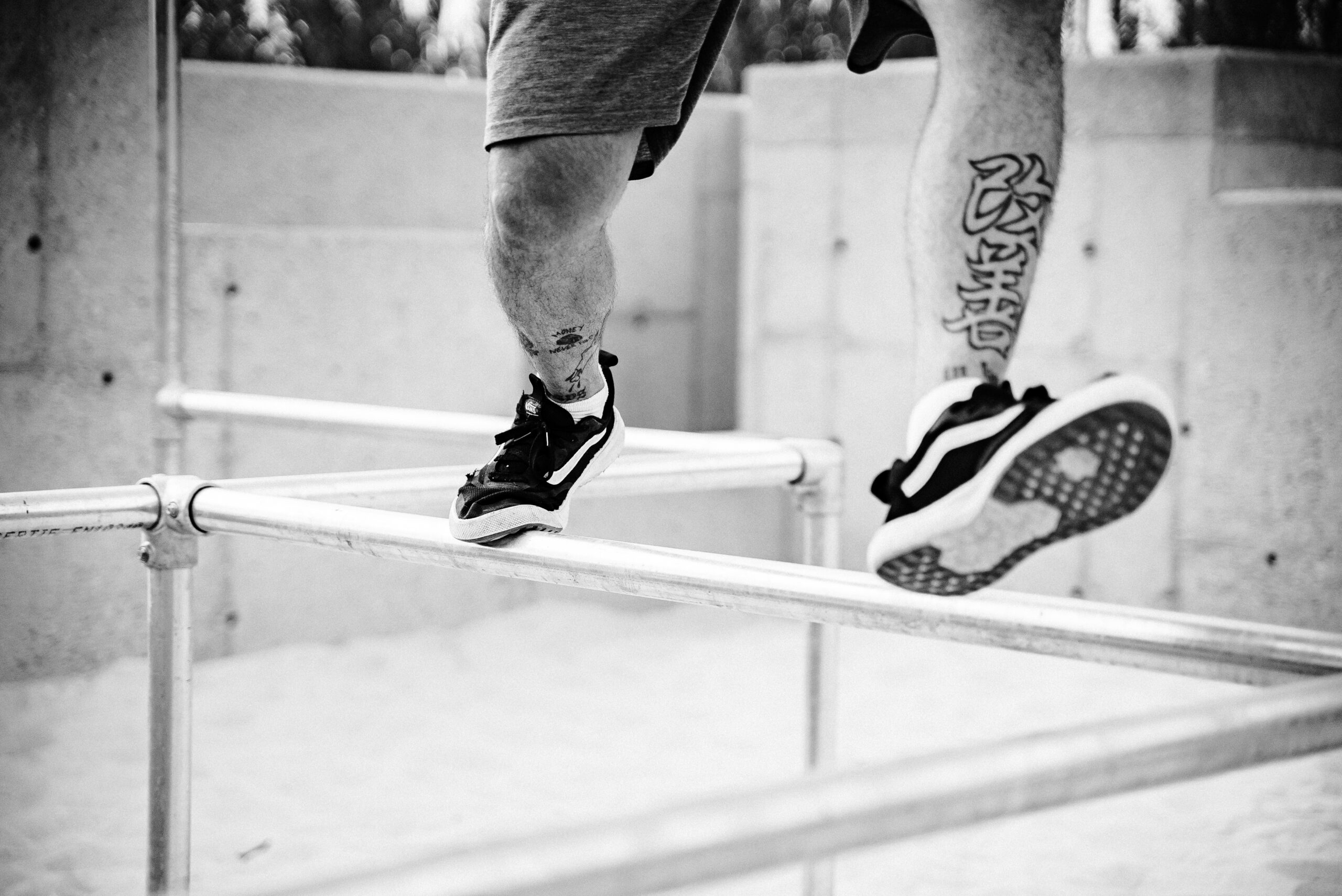 Trabajo de equilibrio y control en parkour